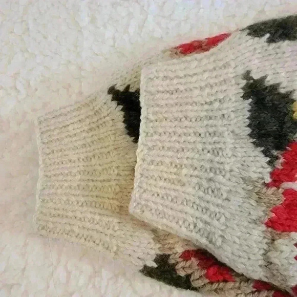 Vtg The Eagles Eye Sweater Hand Knit Womens Medium Fall Leaves Autumn - Picture 14 of 14